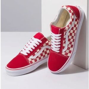 Red Checkered Old-Skool Vans